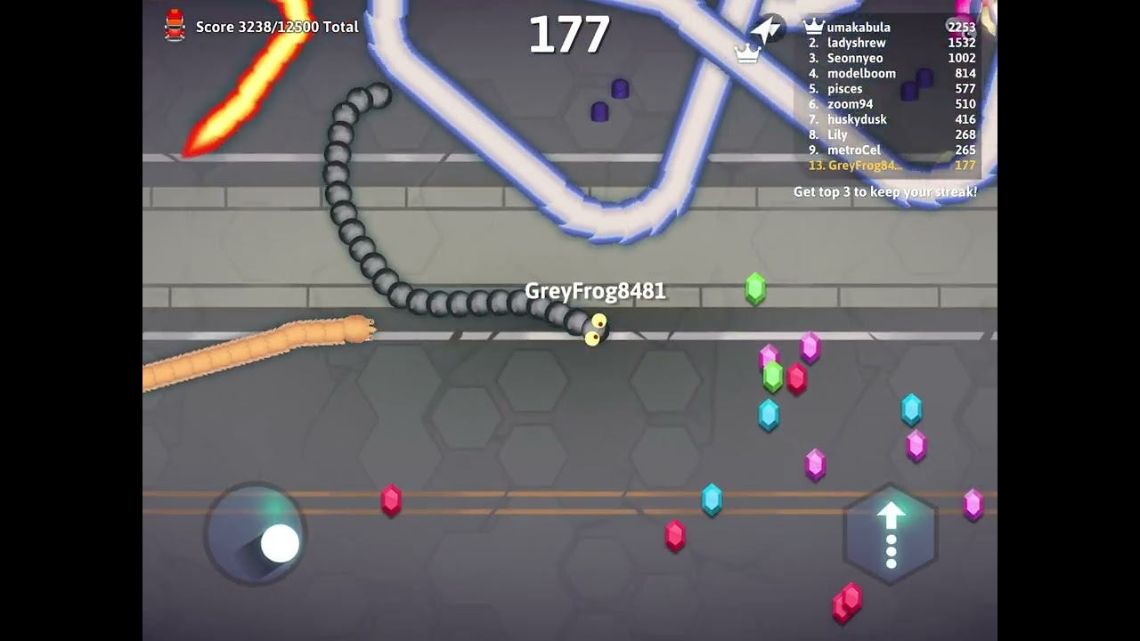 Andre plays snake io plus