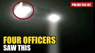 4 police officers saw this UFO CAUGHT ON CAMERA