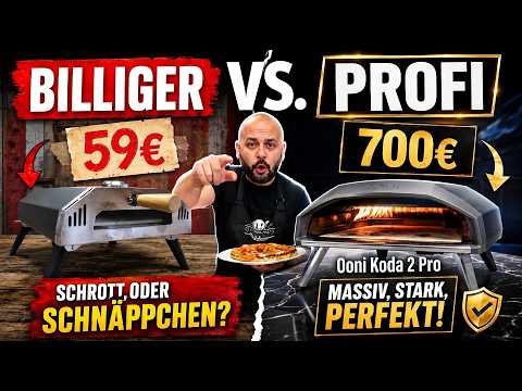 Der billigste Gas Pizzaofen Deutschlands vs. Ooni Koda 2 Pro (59€ vs. 700€)