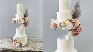 How to make a wedding FLOATING CAKE illusion | Cake decorating tutorials | Sugarella Sweets screenshot 2