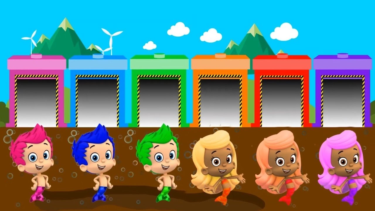 Bubble Guppies Colors For Children To Learn Gilly, Molly, Grouper Plush ...