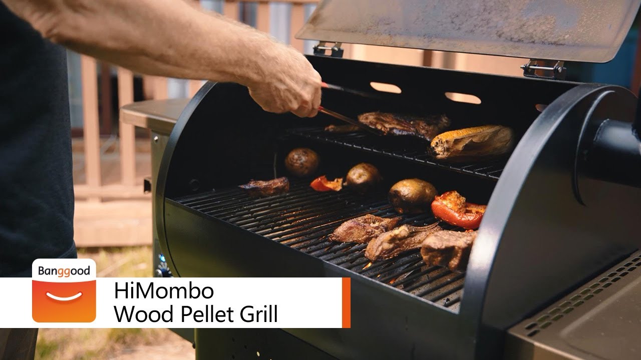 HiMombo Wood Pellet Grill and Smoker BBQ Grill - Shop on Banggood