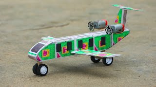 How to Make an Airplane from Matchbox|Amazing DIY Toys