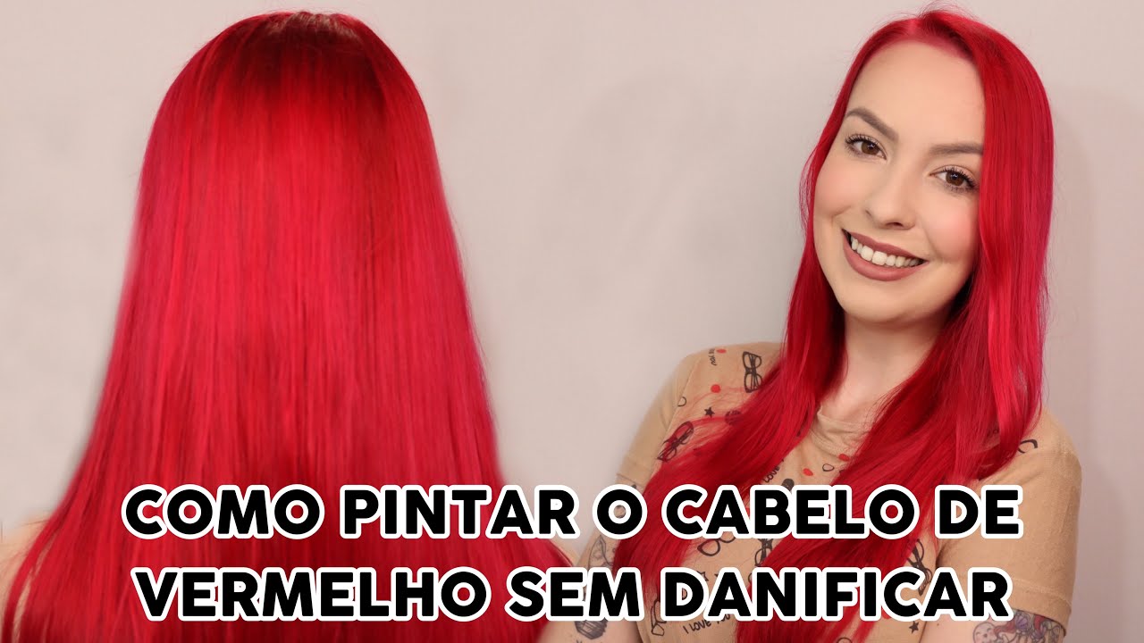 CABELO VERMELHO SEM DANIFICAR