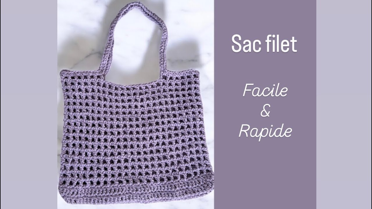 Tuto Sac Filet au Crochet Facile 🌸 | Modèle Estival au Point Aéré