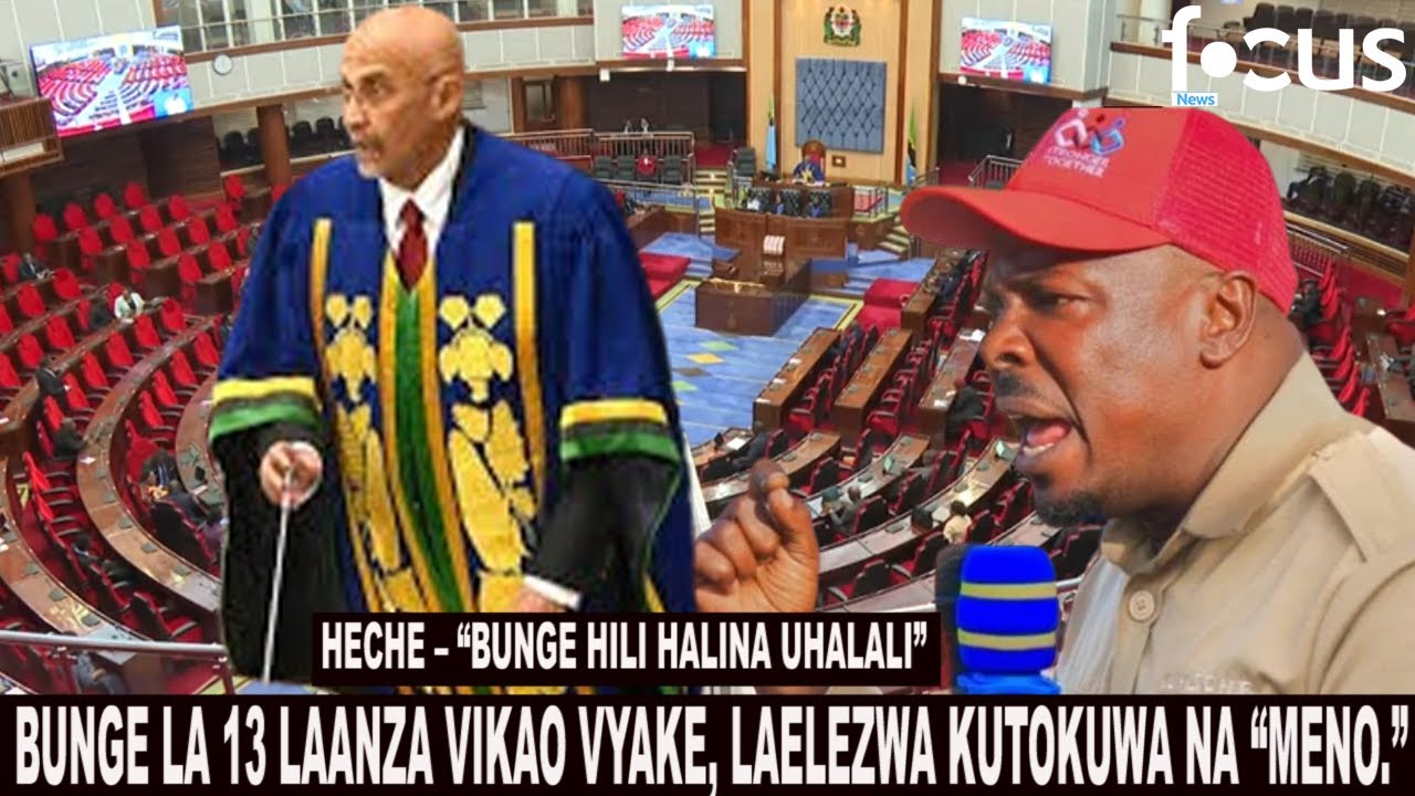 HECHE – “BUNGE HILI HALINA UHALALI” BUNGE LA 13 LAANZA VIKAO VYAKE, LAELEZWA KUTOKUWA NA “MENO.”