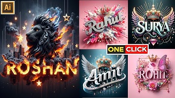 How to Make Trending Ai image With Your Name || 3D Ai Image Generator Free