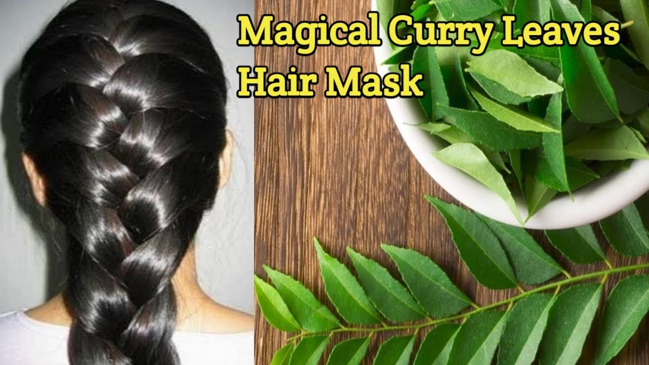 Curry Leaves Hair Mask for long thick Hair, Homemade Curry Leaves Hair