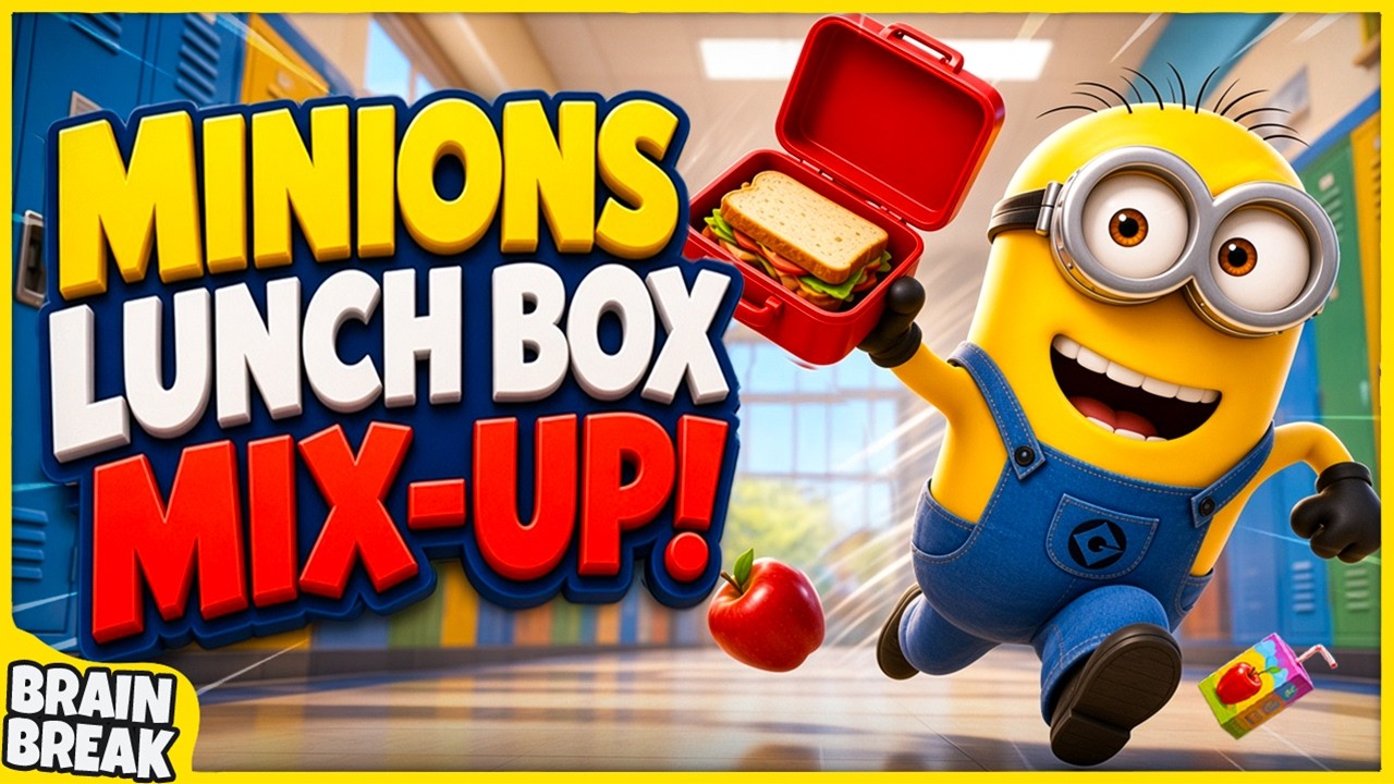 Minions Lunch Mix-Up | Back To School Brain Breaks For Kids | Minions Freeze Dance | GoNoodle Games