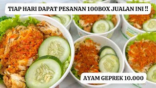 TIAP HARI BANJIR PESANAN 100 BOX JUALAN INI !! AYAM GEPREK 10.000 AN ENAK BANGET !!