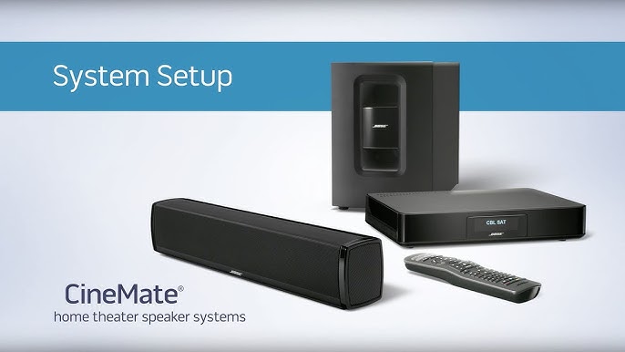 Bose Cinemate 520 5.1 Home Cinema System with 4K passthrough and Wreless  Acoustimass Module 