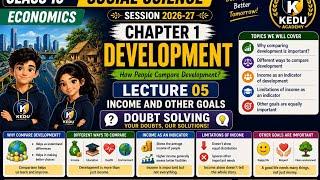 Class 10 Social Science |Economics Chapter 1| Development | Lecture 05 |Doubt Solving | KEDU Academy