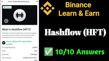 Hashflow (HFT) || Binance Learn & Earn Answers
