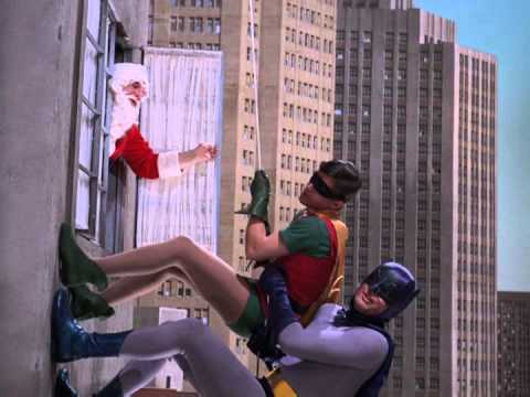 Santa surprises Batman And Robin during a Batclimb - 1966