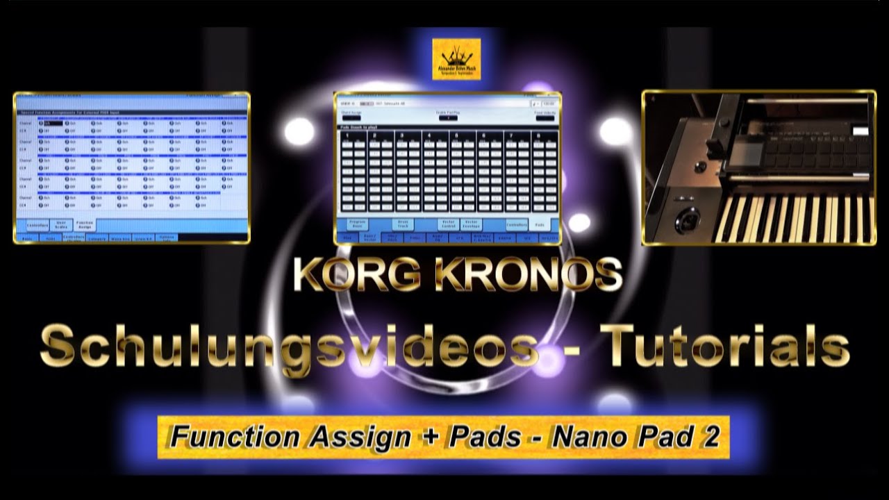 KORG KRONOS Tutorial 3 E part 3 Function Assign and Pads + Nano Pad 2