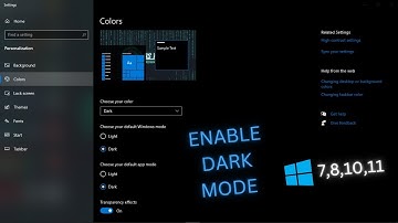 How to Enable and Disable dark theme mode in Computer & Laptop | Windows 7,8,10,11 | 2022