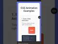 CSS ANIMATION EXPLAIN WITH EXAMPLES
