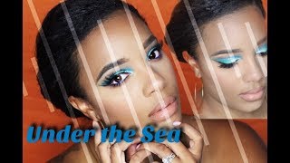 Tropical Water Inspired look | Makeup Tutorial | @leiydbeauty