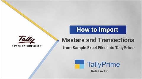 How to Import Data using the Sample Excel File (Tamil)| TallyHelp
