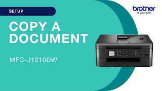 Copy a document – Brother MFCJ1010DW
