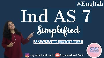 Ind AS 7 |Cashflow Statement |  #English #IndAS | CA Swati Gupta