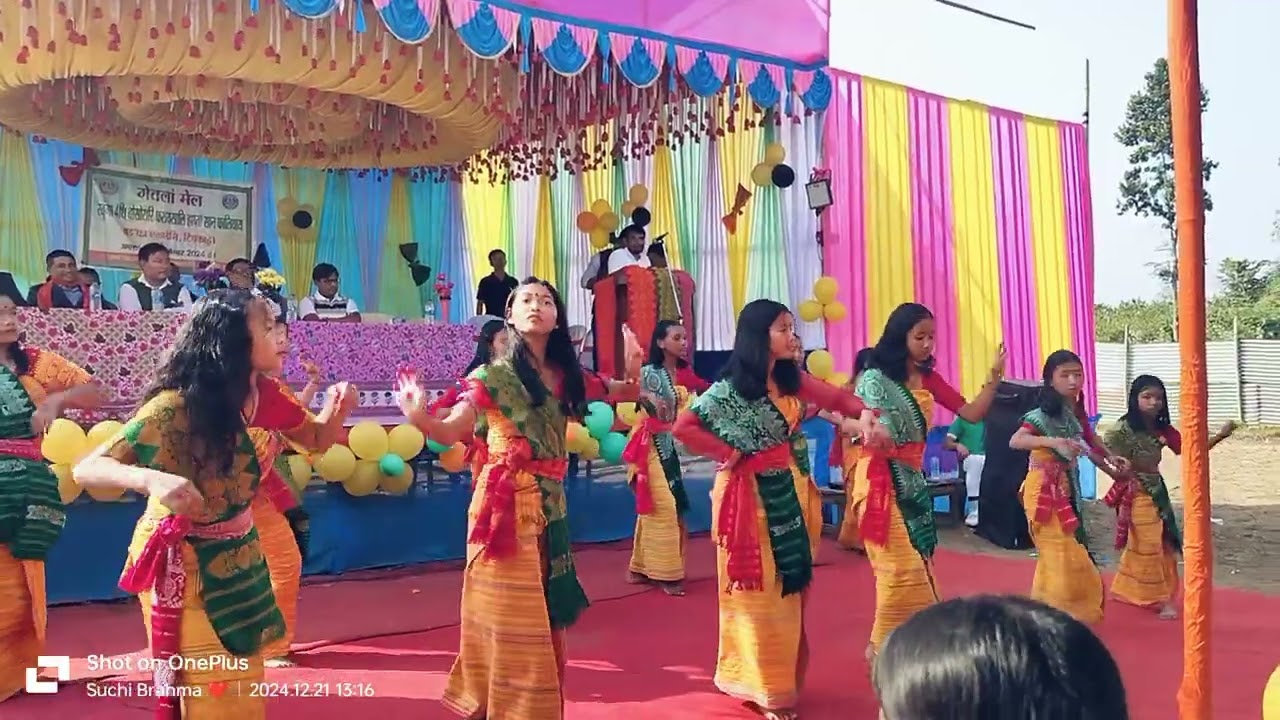 Mwsaglangnai // Bodo Traditional//Dress //annual sports day//😍😍🫡
