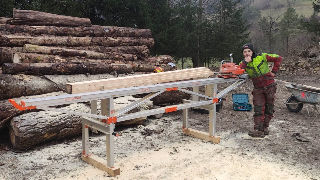 LOGOSOL F2 Sägewerk im Einsatz (Portable Sawmill in Action)