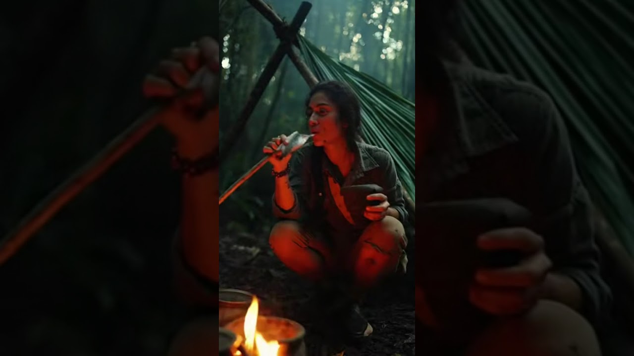 girl survive in jungle