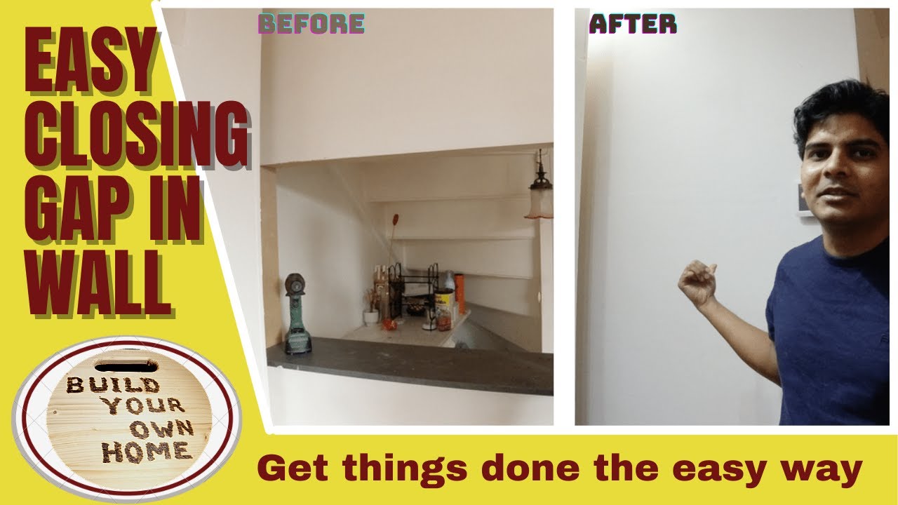 How To Close A Opening In Wall With A Dry Wall Insert #Drywall