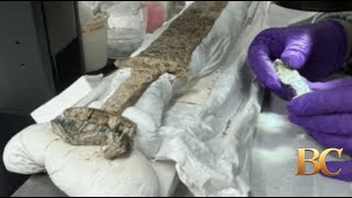 Runic-inscribed sixth-century sword with oath ring found in Kent cemetery