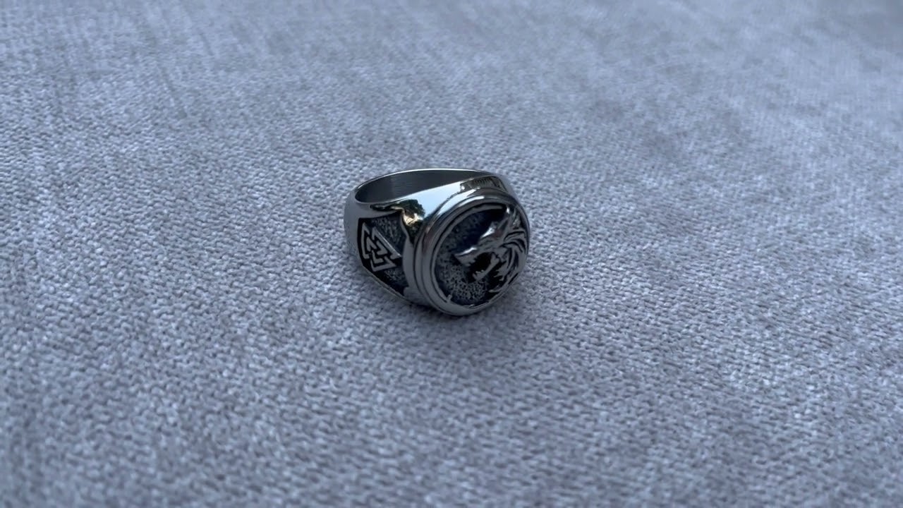 Unique stainless steel wolf ring jewellery wholesale