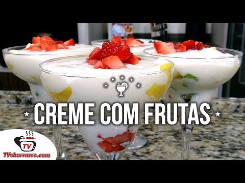 Vídeo: Como Fazer Creme De Frutas