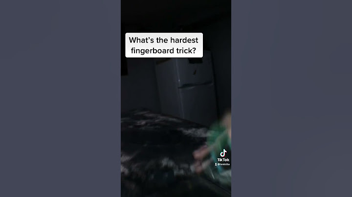 The HARDEST Fingerboard Trick!