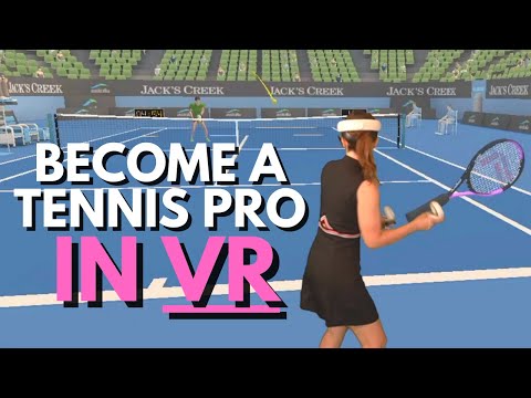 Реалистичный и ЗАБАВНЫЙ теннисный симулятор в VR! | Теннисный игровой процесс от первого лица в смешанной реальности