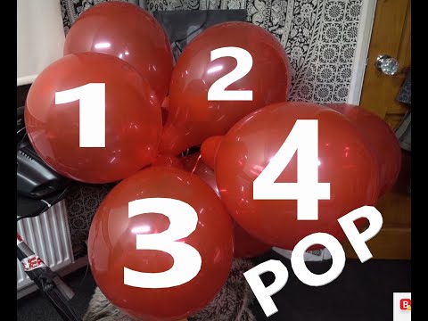 #297 Bursting 4 Red Balloons At Same Time Tangobaldy Fun