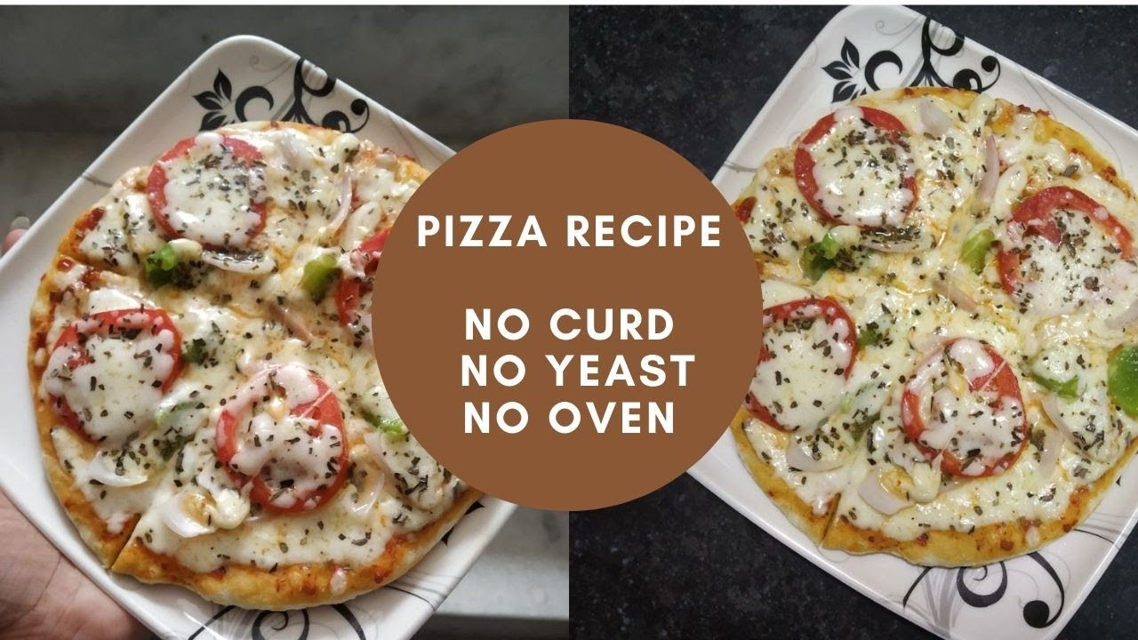Pizza Without Curd & Milk | No Yeast No Oven No Curd | Pizza recipe without curd & yeast & oven