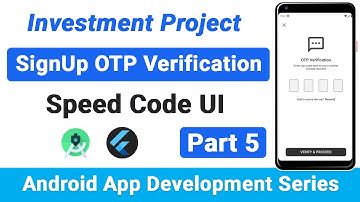 Android App Development Series Part 5 | Signup OTP Verification UI | Flutter | #OttomanCoder