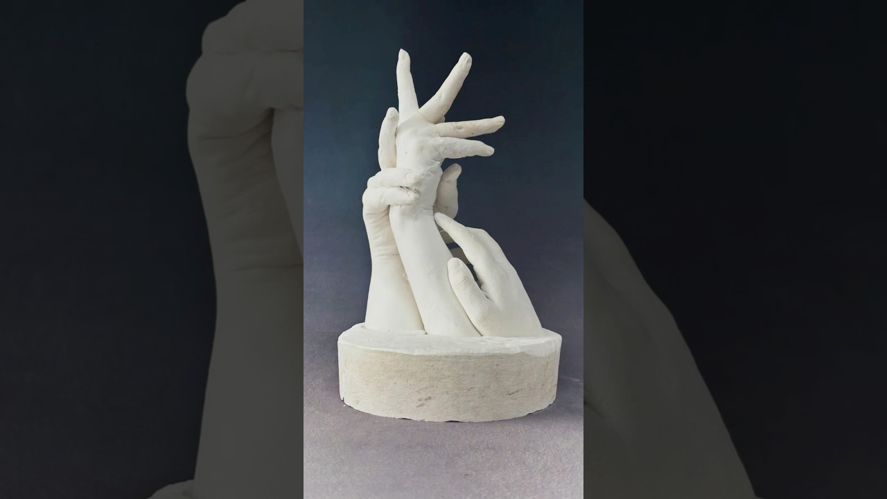 Making a hand sculpture 