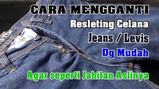 how to replace a damaged jeans zipper