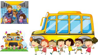 The wheels on the bus go round and round | Kids Nursery Rhymes | Kids Song