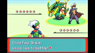Pokemon Emerald Imperium - Elite Four Drake Sky Pillar Mega Rayquaza, Doubles