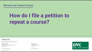 How Do I File a Petition To Repeat a Course