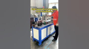 High Speed wire Straightening and Cutting Machine