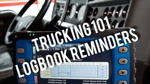 Trucking 101 - A Log Book Lesson