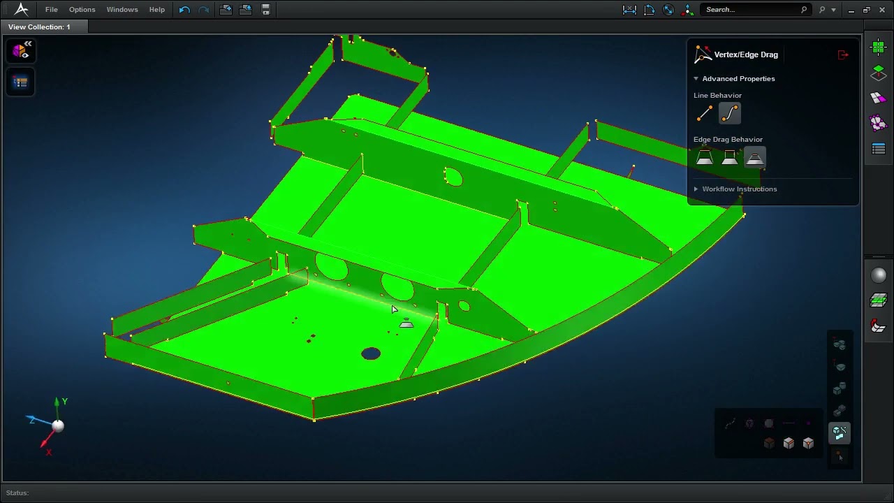 MSC Apex Modeler: Repair surfaces with direct modeling