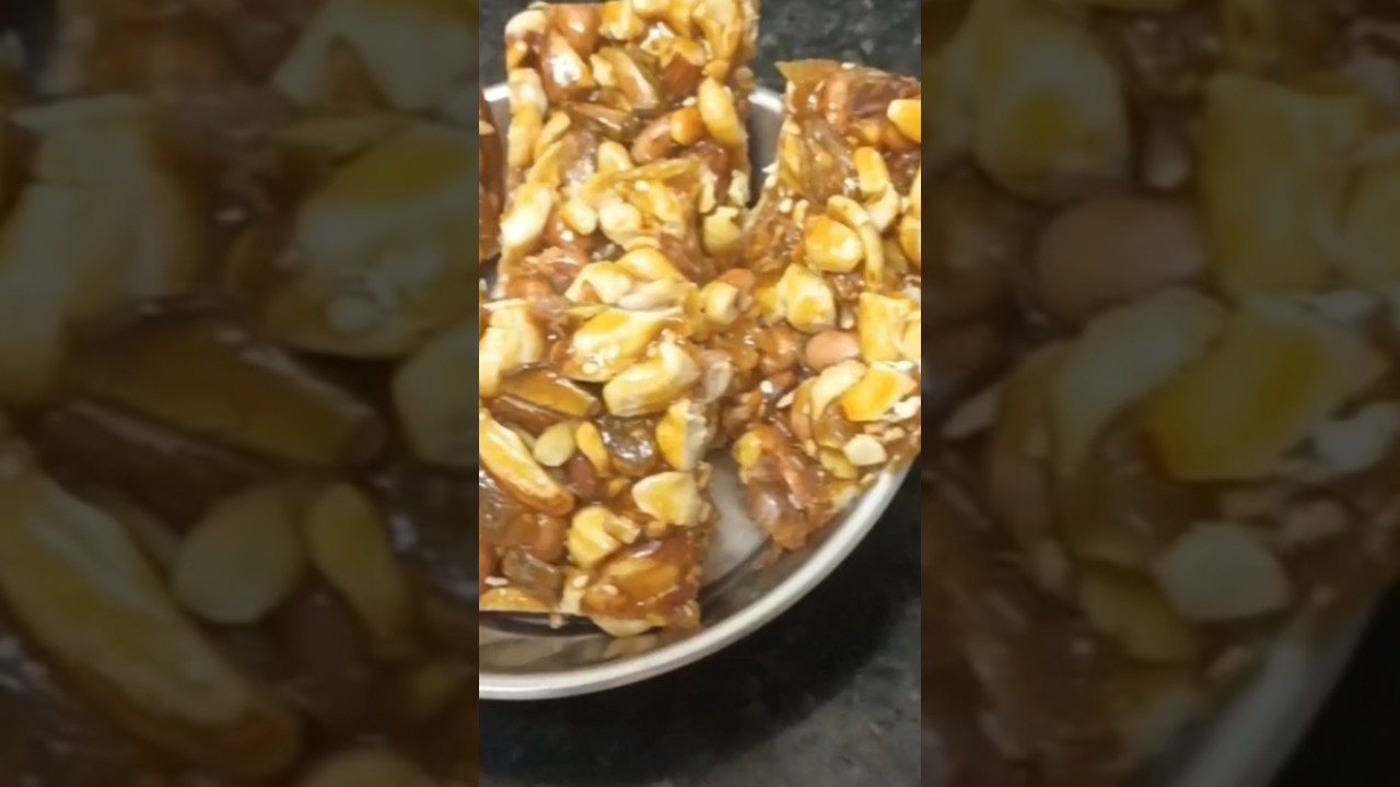 Dry Fruits Chikki New Recipe | Market Jaisi Chikki Ghar Par #viral#shorts #trending #chikki #healthy