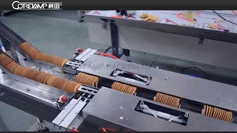 Automatic cookie packing machine without tray auto feeder packing machine for coretamp packing
