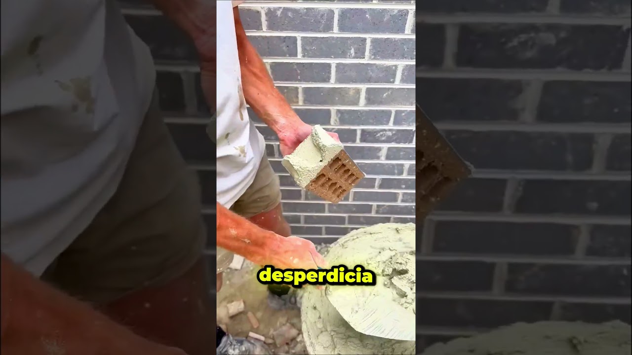 🧱 La técnica perfecta para colocar ladrillos sin desperdiciar cemento