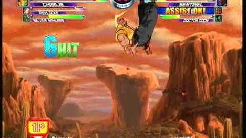 MvC2 Online (360): Brett (Cha/SilSam/Psy) vs Pungza (Strid/Sent/Doom) 19 .:11.2.10:.
