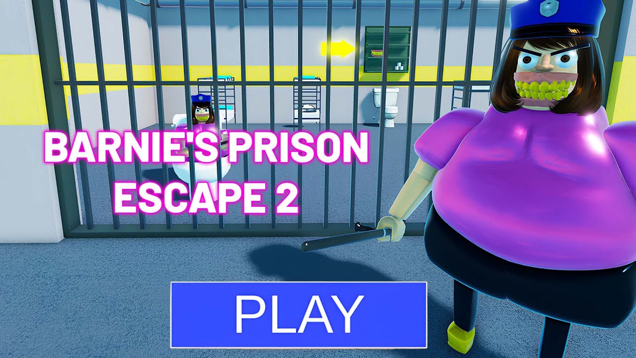 BARNIE'S PRISON ESCAPE 2 (OBBY) roblox Full Gameplay Walkthrough